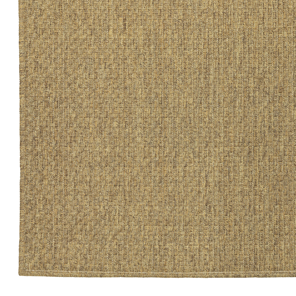 Oriental Weavers Karavia 2160N Tan Rectangle Indoor / Outdoor Runner - Stain Resistant Machine Made Entryway &amp; Hallway Runner