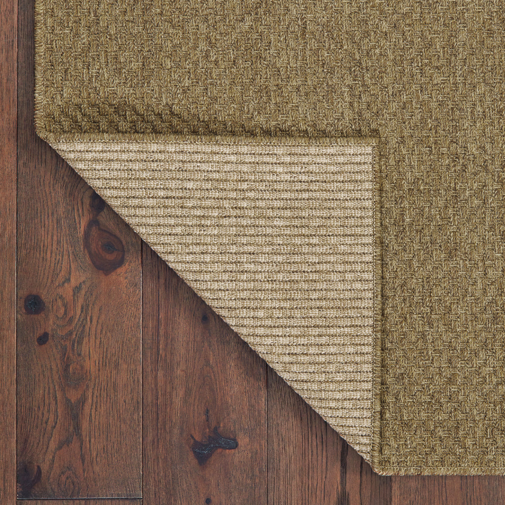 Oriental Weavers Karavia 2160N Tan Rectangle Indoor / Outdoor Runner - Stain Resistant Machine Made Entryway &amp; Hallway Runner