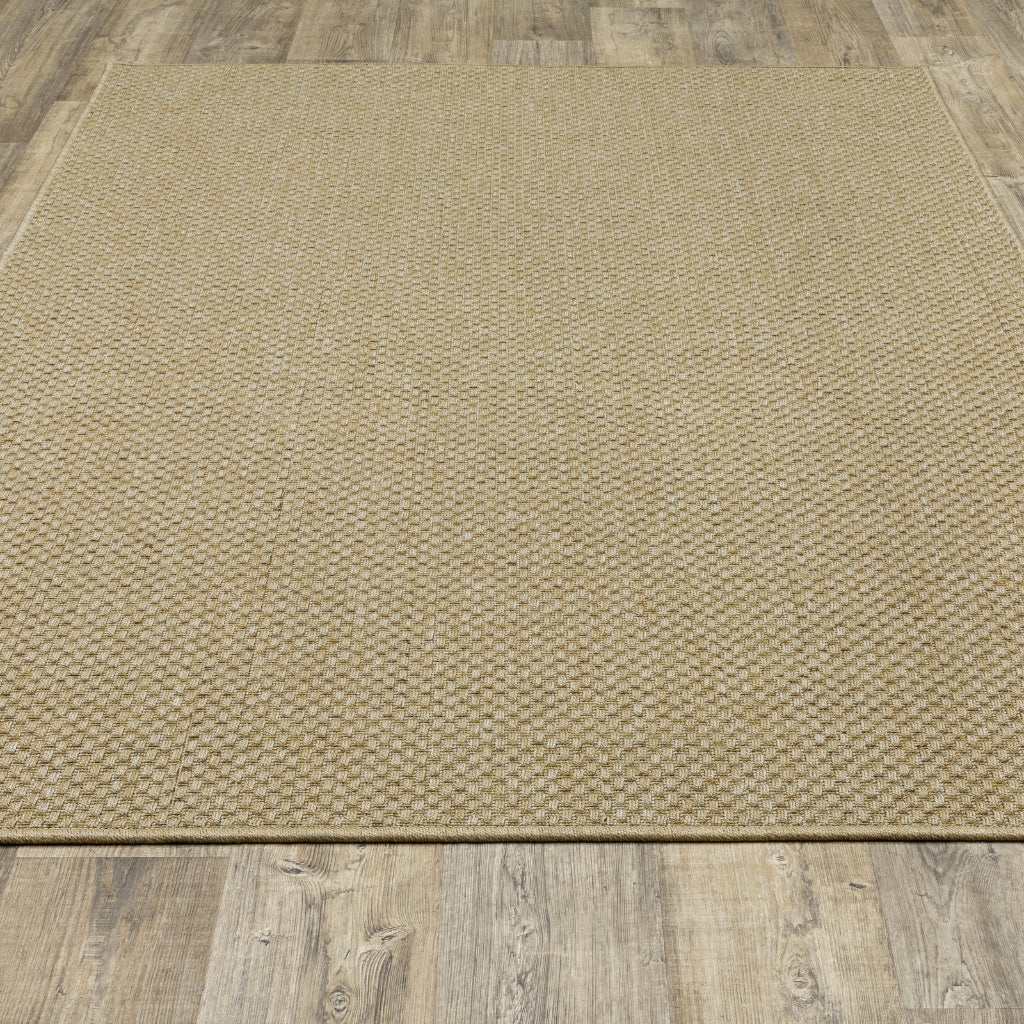 Oriental Weavers Karavia 2160X Sand Rectangle Indoor / Outdoor Area Rug - Stain Resistant Machine Made Patio Rug