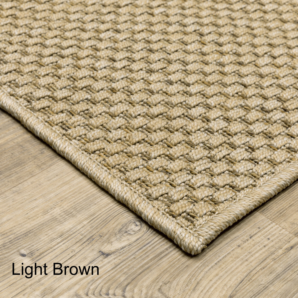 Oriental Weavers Karavia 2160X Sand Rectangle Indoor / Outdoor Area Rug - Stain Resistant Machine Made Patio Rug
