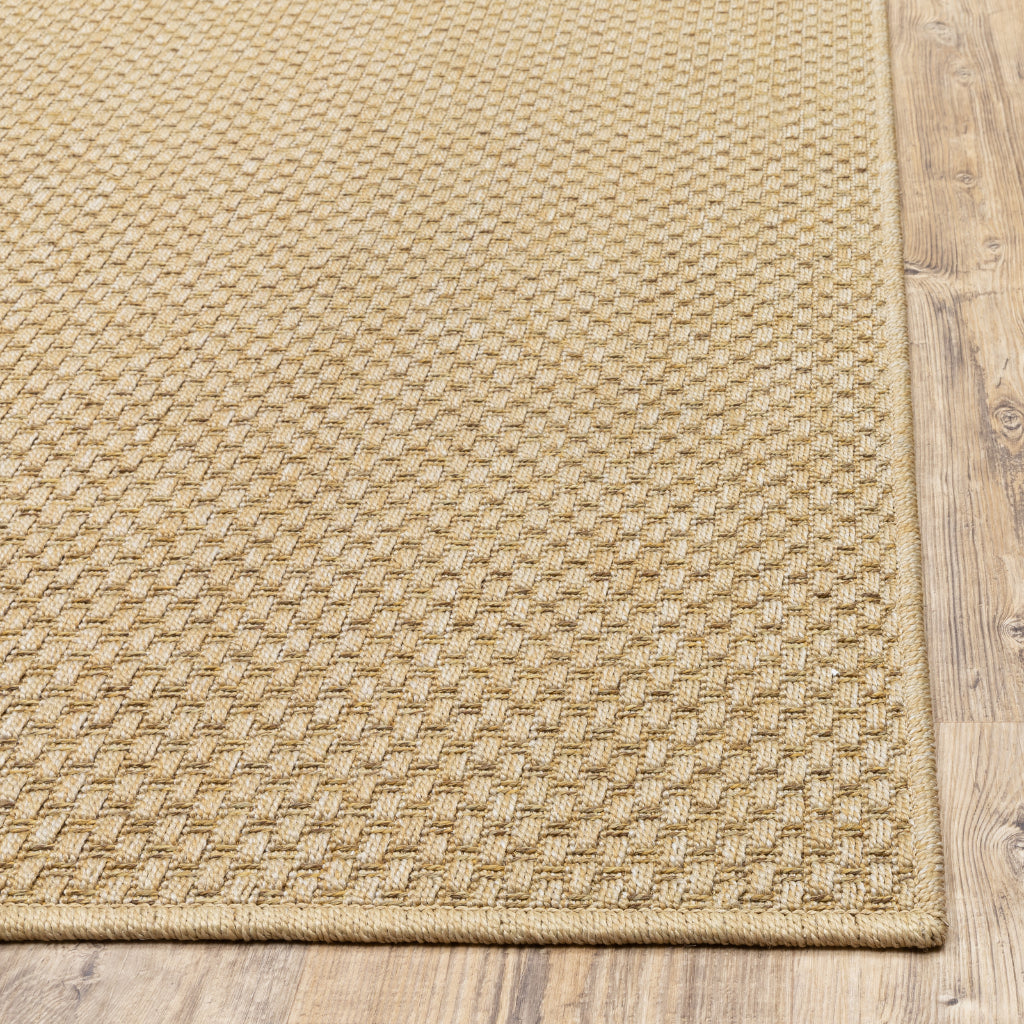 Oriental Weavers Karavia 2160X Sand Rectangle Indoor / Outdoor Area Rug - Stain Resistant Machine Made Patio Rug