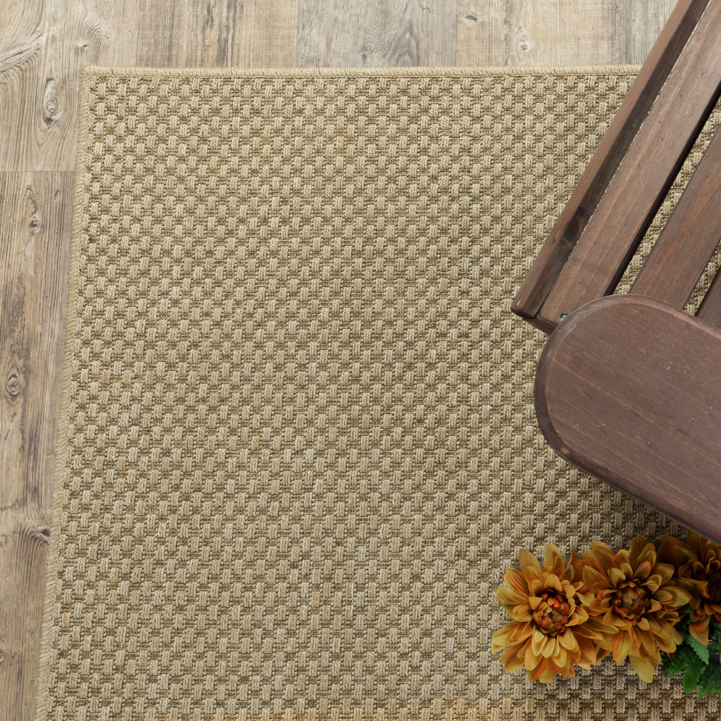 Oriental Weavers Karavia 2160X Sand Rectangle Indoor / Outdoor Area Rug - Stain Resistant Machine Made Patio Rug