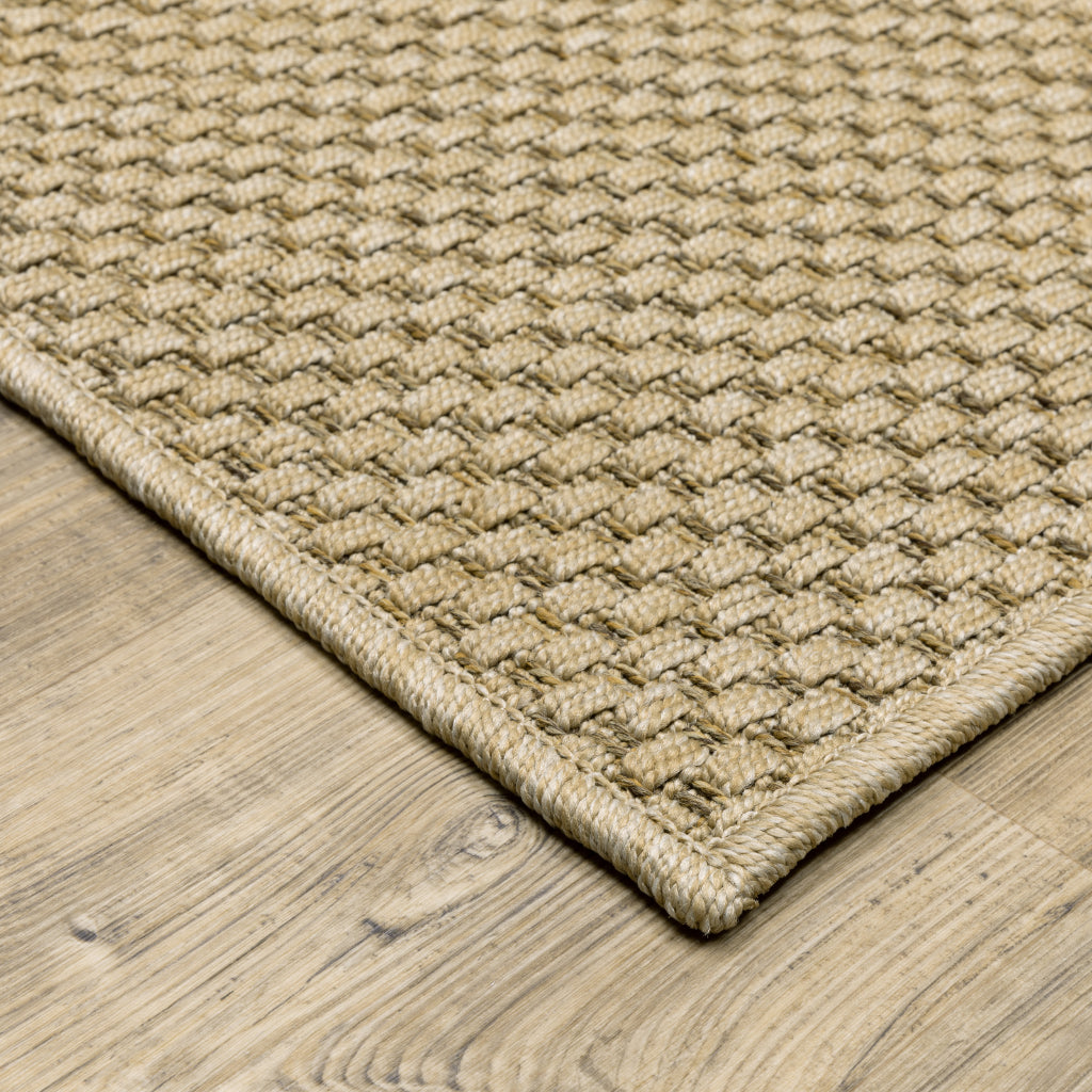 Oriental Weavers Karavia 2160X Sand Rectangle Indoor / Outdoor Area Rug - Stain Resistant Machine Made Patio Rug
