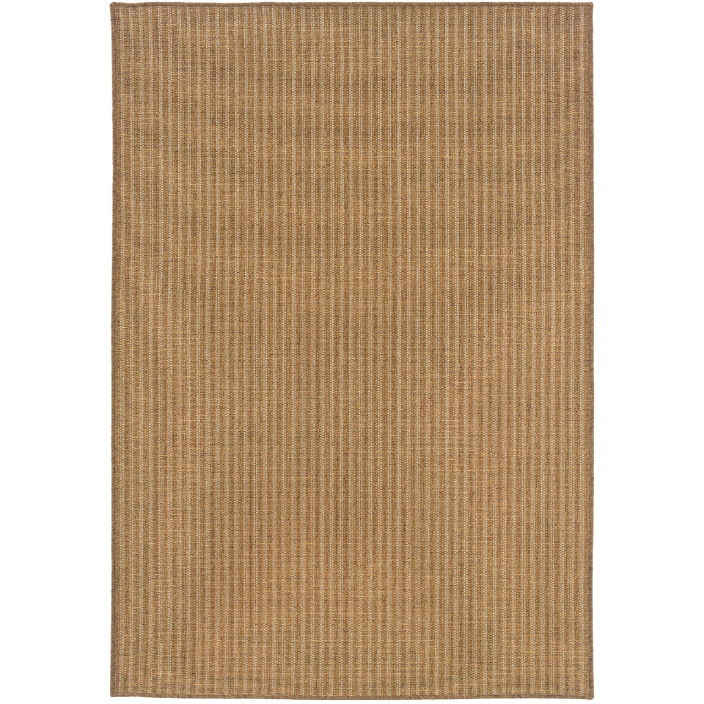 Oriental Weavers Karavia 550X3 Brown Rectangle Indoor / Outdoor Area Rug - Stain Resistant Machine Made Patio Rug-