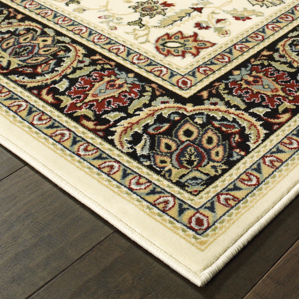 Oriental Weavers Kashan 108X1 Multicolor Rectangle Indoor Area Rug - Luxurious Stain Resistant Persian Style Rug with Oriental Design