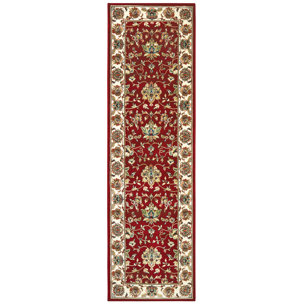 Oriental Weavers Kashan 4929R Multicolor Rectangle Indoor Runner - Luxurious Stain Resistant Persian Style Rug with Floral Design-