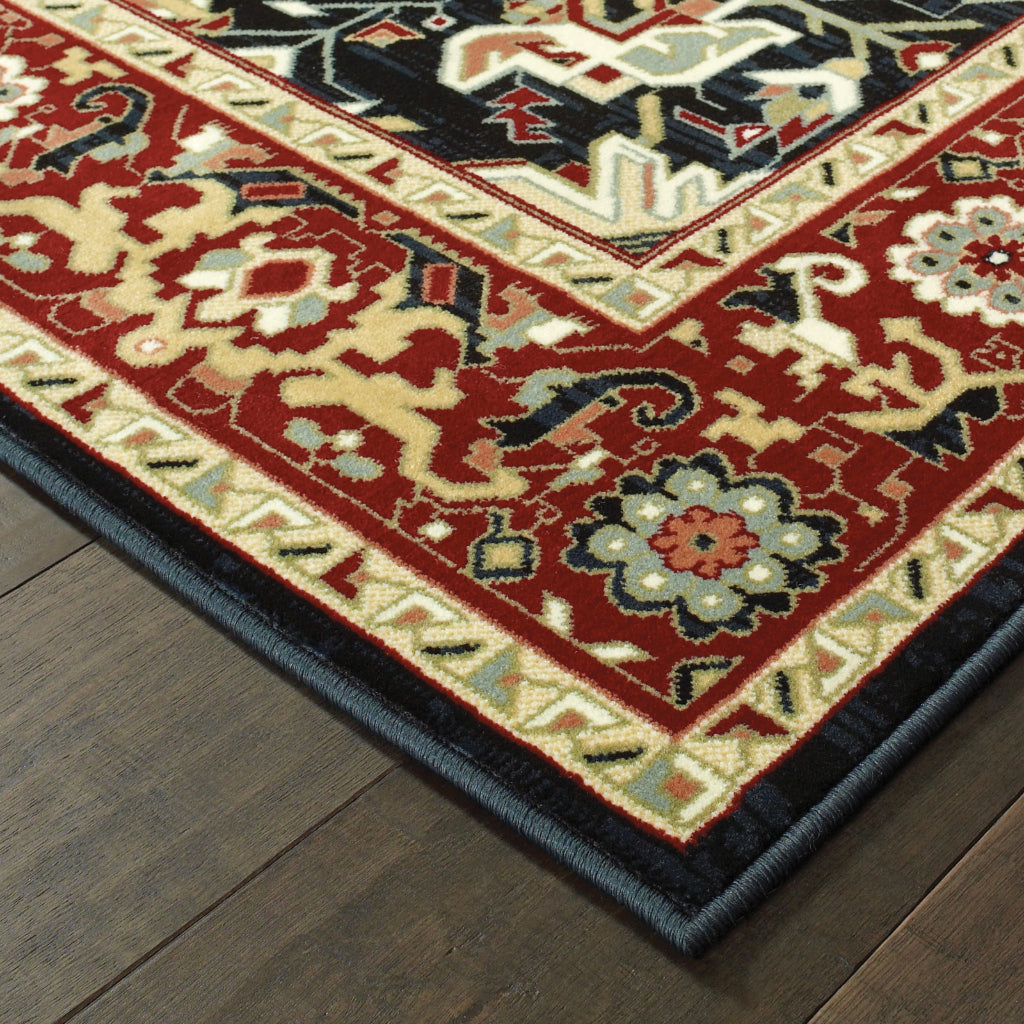 Oriental Weavers Kashan 096W1 Multicolor Rectangle Indoor Runner - Luxurious Stain Resistant Persian Style Rug with Medallion Design