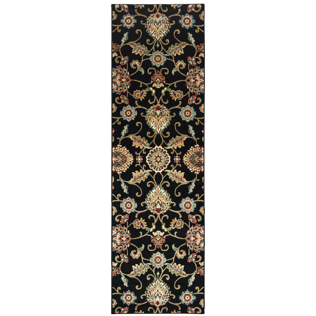 Oriental Weavers Kashan 9946K Multicolor Rectangle Indoor Runner - Luxurious Stain Resistant Persian Style Rug with Floral Design-