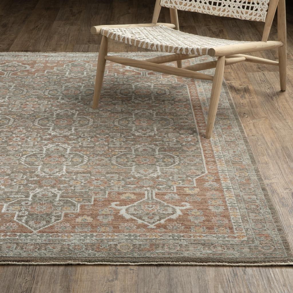 Oriental Weavers Keaton KEA01 Rust Rectangle Indoor Runner Oriental Pattern-