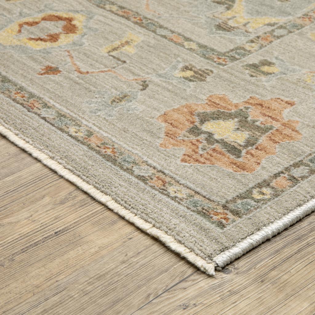 Oriental Weavers Keaton KEA03 Grey Rectangle Indoor Runner Oriental Pattern-