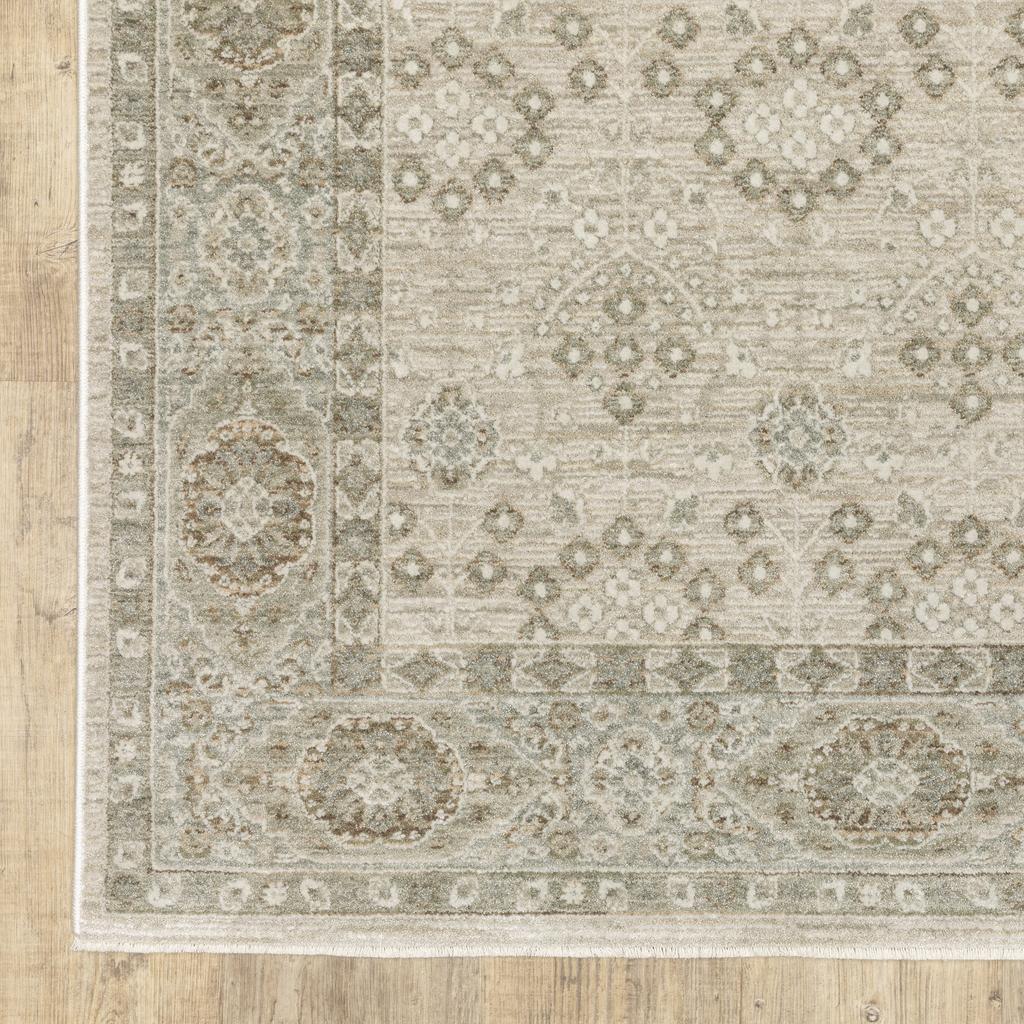 Oriental Weavers Keaton KEA04 Beige Rectangle Indoor Runner Oriental Pattern-