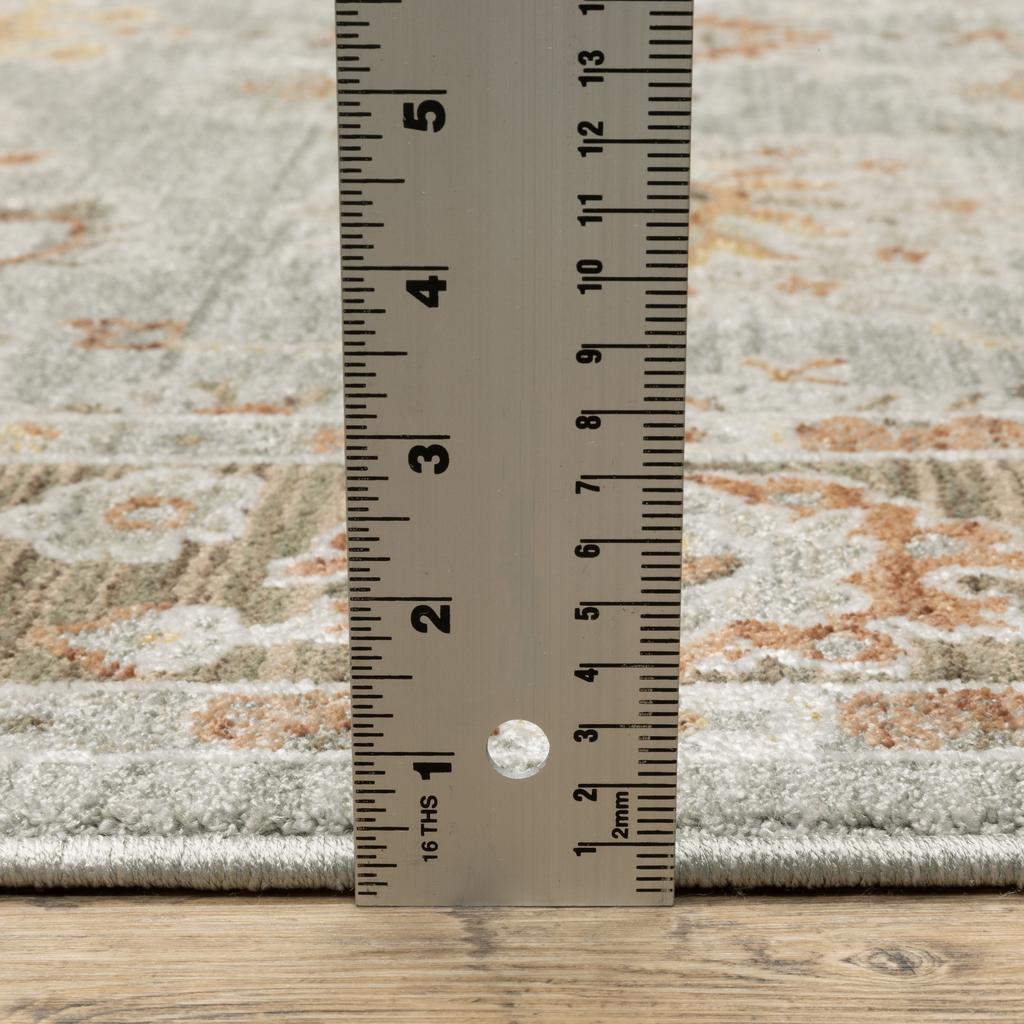 Oriental Weavers Keaton KEA05 Blue Rectangle Indoor Runner Oriental Pattern-