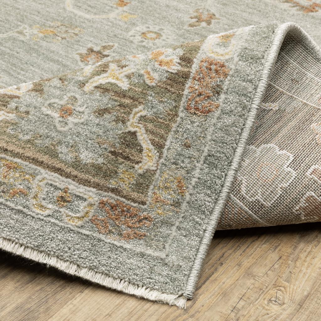 Oriental Weavers Keaton KEA05 Blue Rectangle Indoor Runner Oriental Pattern-