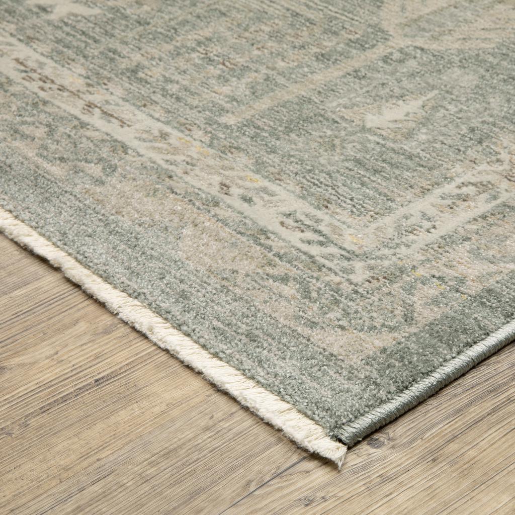 Oriental Weavers Keaton KEA07 Green Rectangle Indoor Area Rug Oriental Pattern-