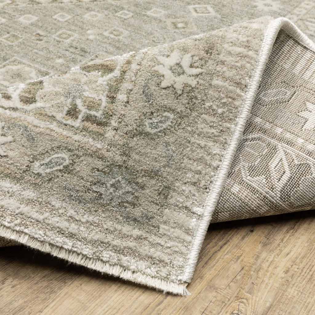 Oriental Weavers Keaton KEA08 Beige Rectangle Indoor Area Rug Oriental Pattern-