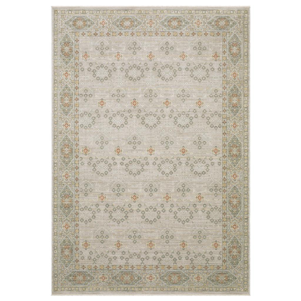Oriental Weavers Keaton KEA09 Beige Rectangle Indoor Area Rug Oriental Pattern-