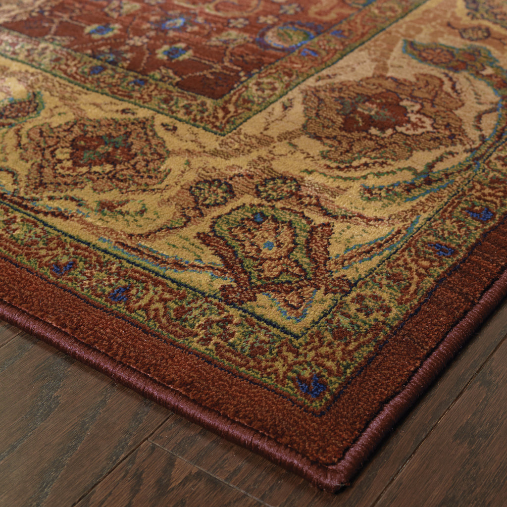 Oriental Weavers Kharma 332C4 Multicolor Rectangle Indoor Runner - Stain Resistant Rug with Oriental Design