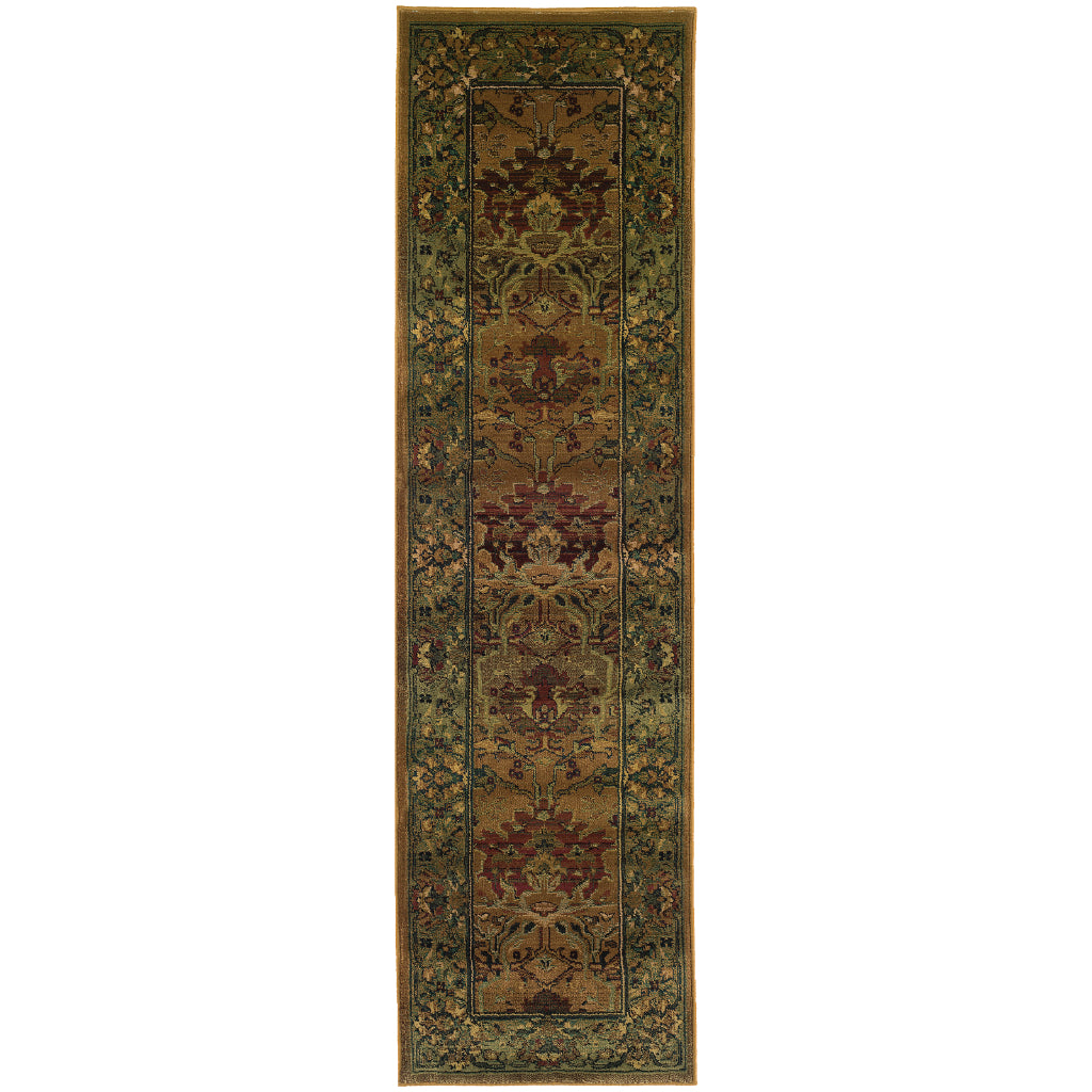 Oriental Weavers Kharma 465J4 Multicolor Rectangle Indoor Runner - Stain Resistant Rug with Oriental Design