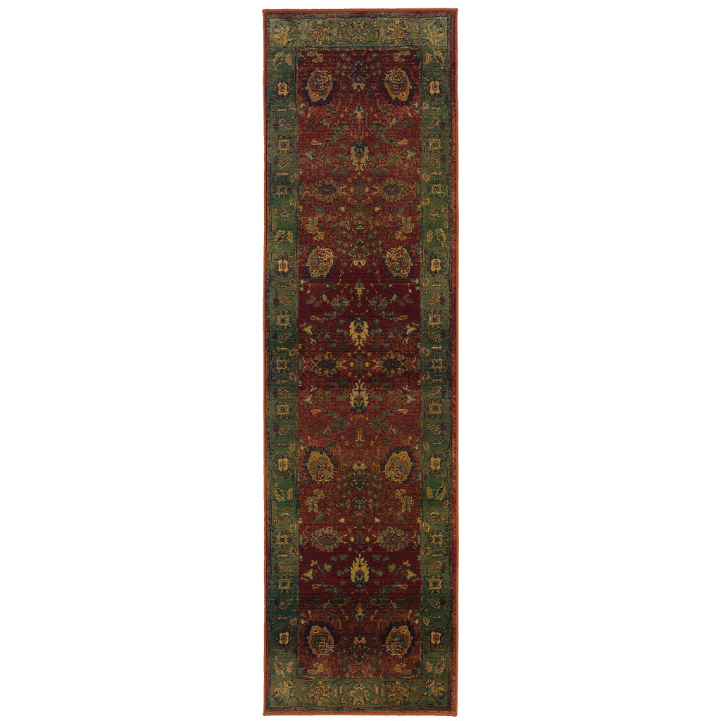 Oriental Weavers Kharma 807C4 Multicolor Rectangle Indoor Runner - Stain Resistant Rug with Oriental Design