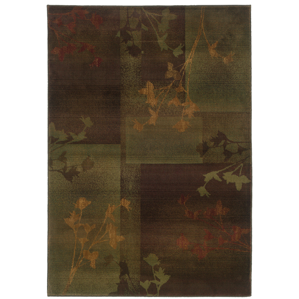 Oriental Weavers Kharma II 1048D Multicolor Rectangle Indoor Area Rug - Stain Resistant Rug with Floral Design