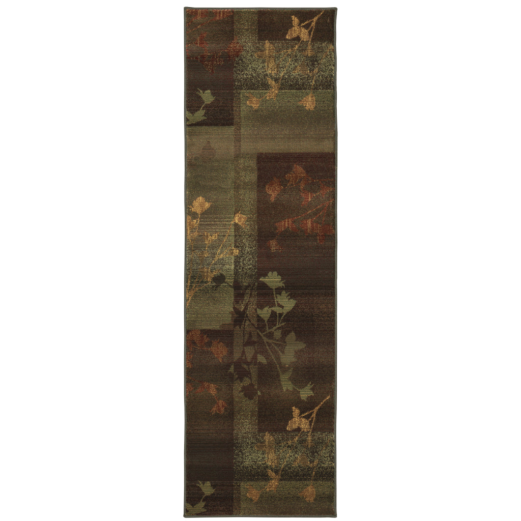 Oriental Weavers Kharma II 1048D Multicolor Rectangle Indoor Runner - Stain Resistant  Rug with Floral Design