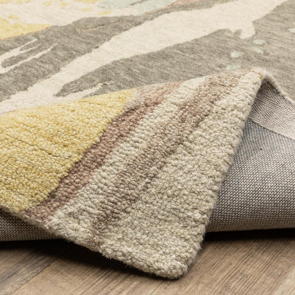 Oriental Weavers Kipton KIP02 Beige Rectangle Indoor Area Rug Abstract Pattern-