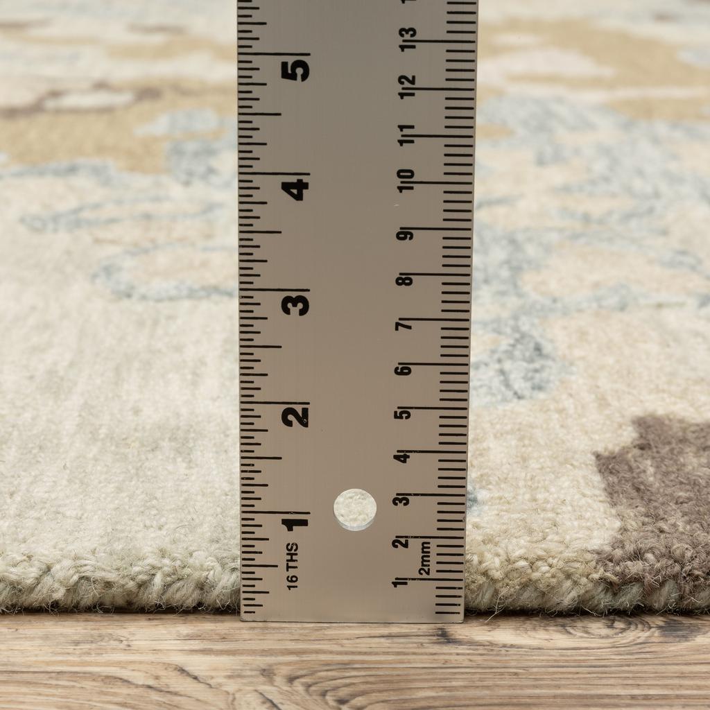 Oriental Weavers Kipton KIP06 Beige Rectangle Indoor Area Rug Abstract Pattern-