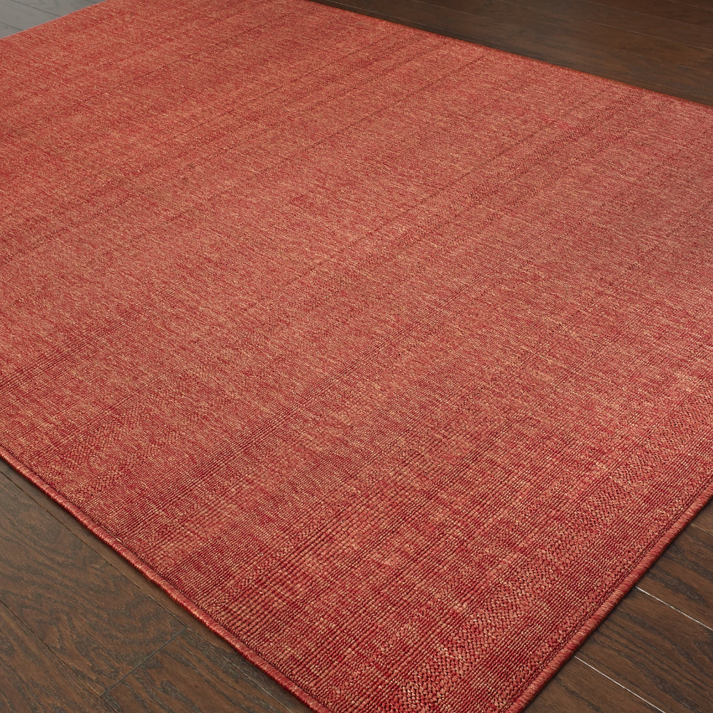 Oriental Weavers Lanai 781C8 Red Rectangle Indoor / Outdoor Area Rug - Stain Resistant Machine Made Patio Rug with Casual Design