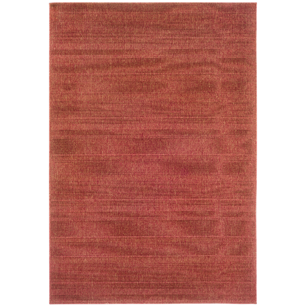 Oriental Weavers Lanai 781C8 Red Rectangle Indoor / Outdoor Area Rug - Stain Resistant Machine Made Patio Rug with Casual Design