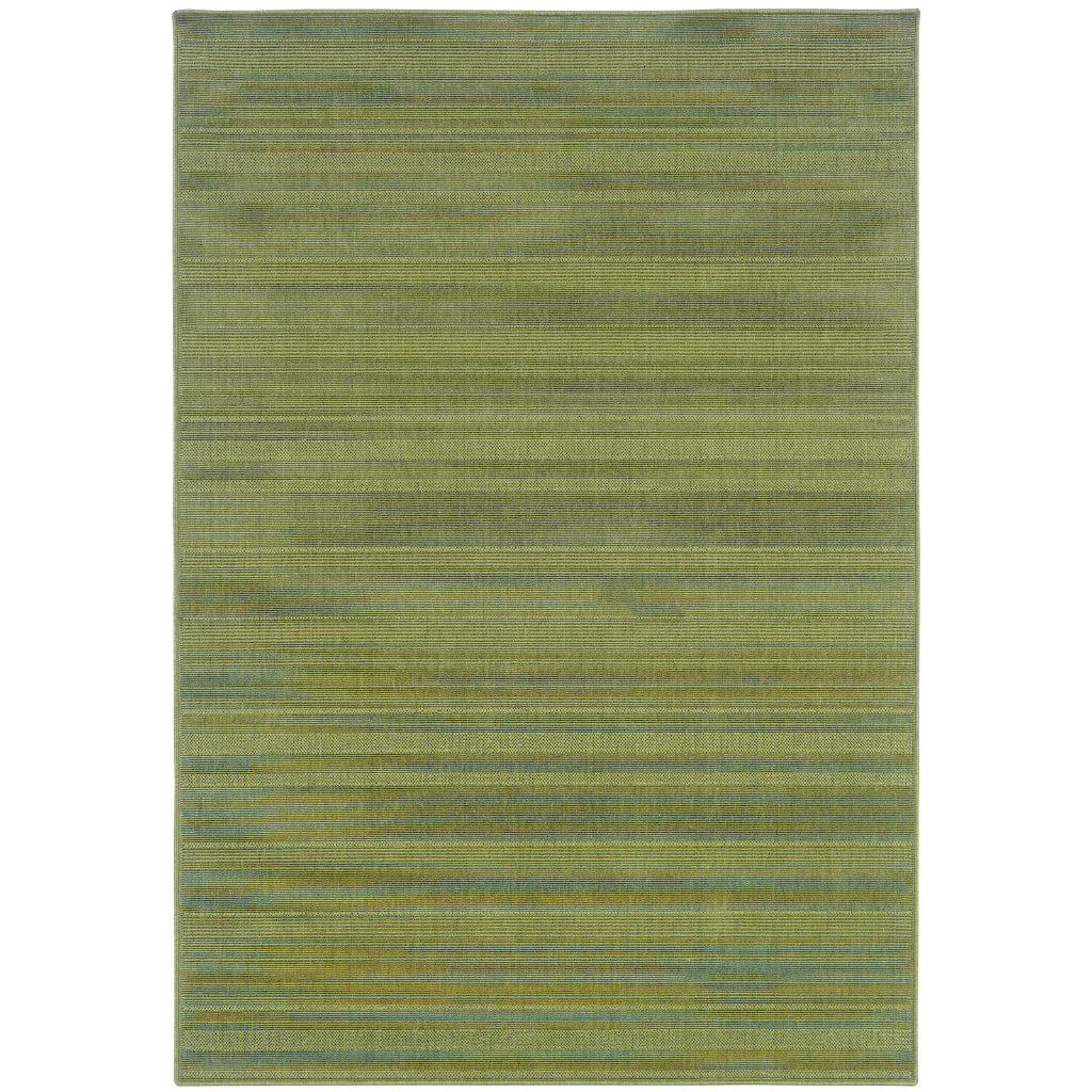 Oriental Weavers Lanai 781F6 Green Rectangle Indoor / Outdoor Area Rug - Stain Resistant Machine Made Patio Rug with Casual Design