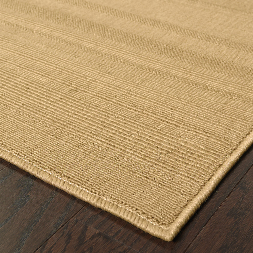 Oriental Weavers Lanai 781Y1 Tan Rectangle Indoor / Outdoor Area Rug - Stain Resistant Machine Made Patio Rug with Casual Design