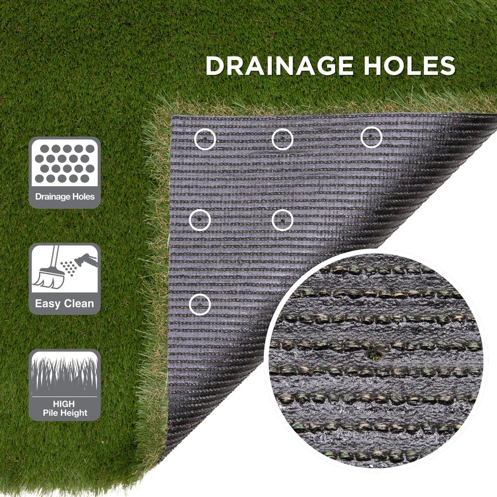 Oriental Weavers Landscape LAN01 Green Rectangle Indoor/Outdoor Area Rug Artifical Turf Pattern-