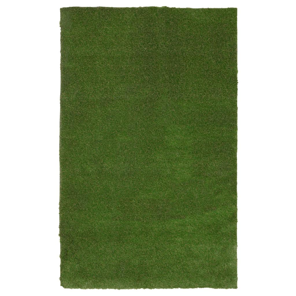 Oriental Weavers Landscape LAN01 Green Rectangle Indoor/Outdoor Area Rug Artifical Turf Pattern-