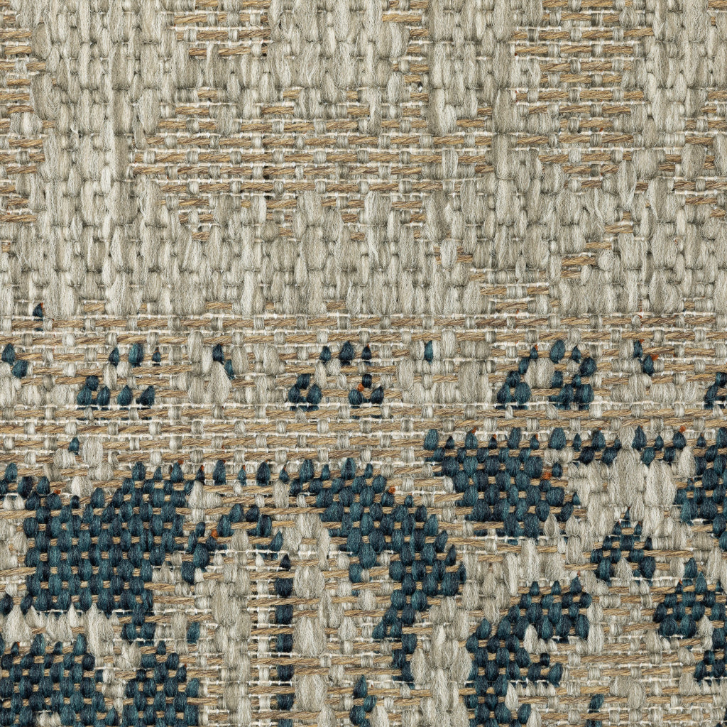 Oriental Weavers Latitude 001J3 Grey/Gold Rectangle Indoor / Outdoor Runner - Stain Resistant Machine Made Entryway &amp; Hallway Runner with Oriental Pattern