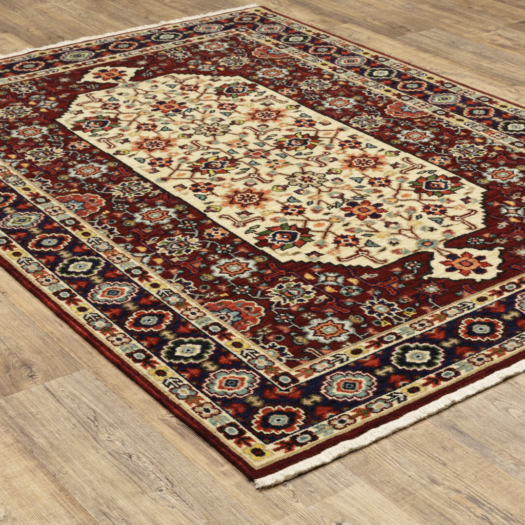 Oriental Weavers Lilihan 1802W Multicolor Rectangle Indoor Area Rug - Soft & Durable Low Pile Rug with Oriental Design-