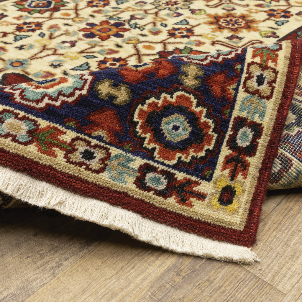 Oriental Weavers Lilihan 1802W Multicolor Rectangle Indoor Runner - Soft &amp; Durable Low Pile Rug with Oriental Design