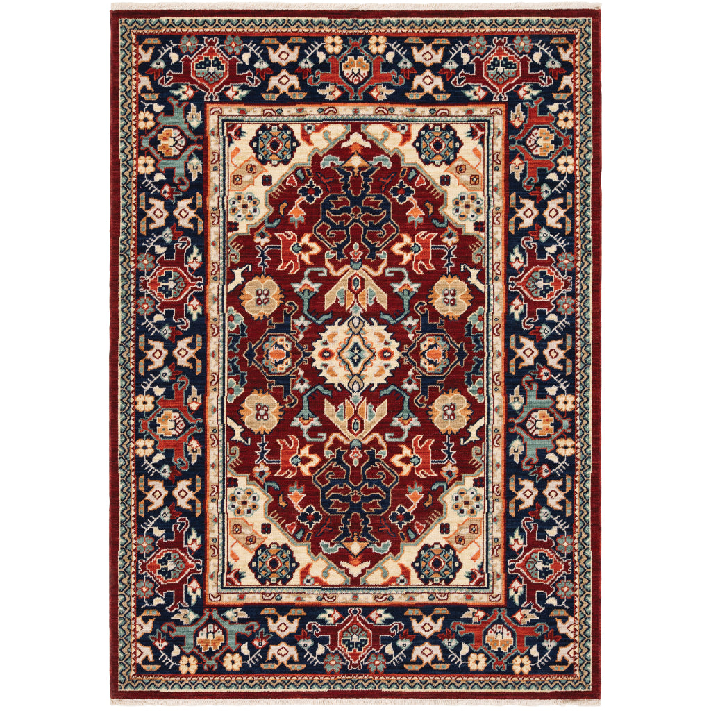 Oriental Weavers Lilihan 2062R Multicolor Rectangle Indoor Area Rug - Soft & Durable Low Pile Rug with Oriental Design-