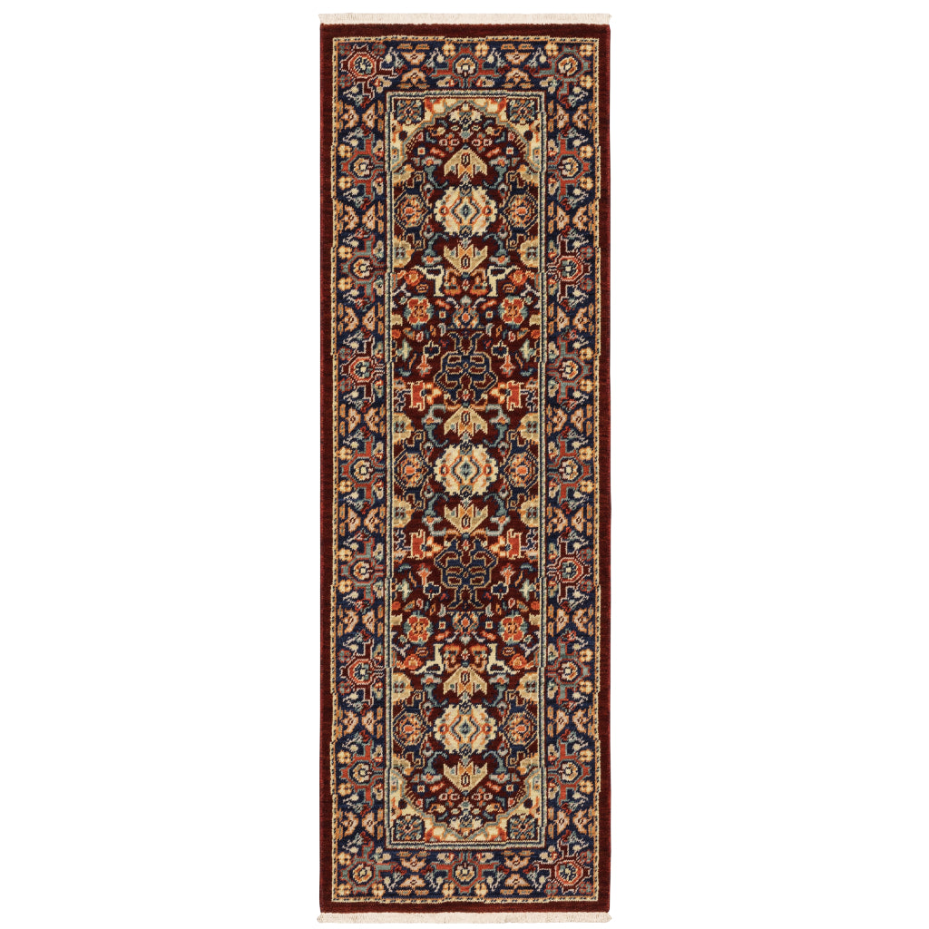 Oriental Weavers Lilihan 2062R Multicolor Rectangle Indoor Runner - Soft &amp; Durable Low Pile Rug with Oriental Design