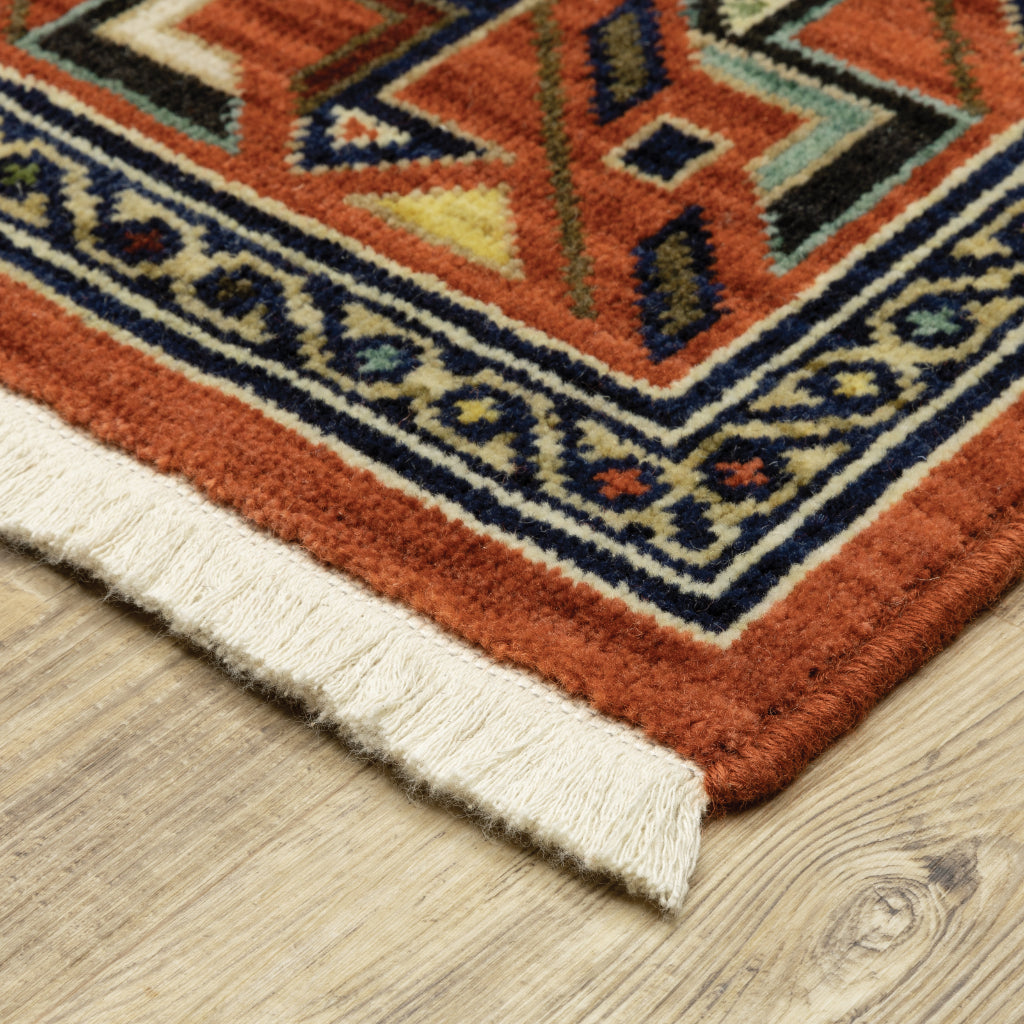 Oriental Weavers Lilihan 002C6 Multicolor Rectangle Indoor Area Rug - Soft &amp; Durable Low Pile Rug with Geometric Design