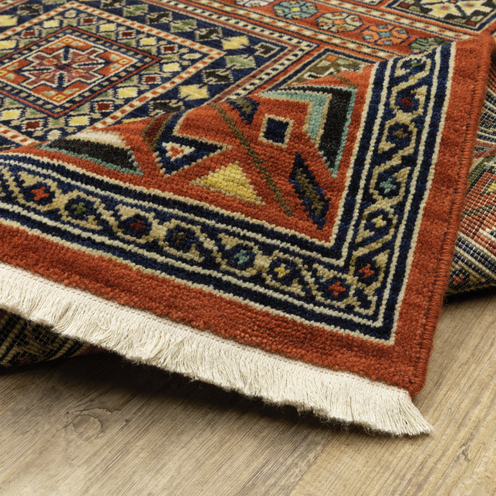 Oriental Weavers Lilihan 002C6 Multicolor Rectangle Indoor Area Rug - Soft &amp; Durable Low Pile Rug with Geometric Design