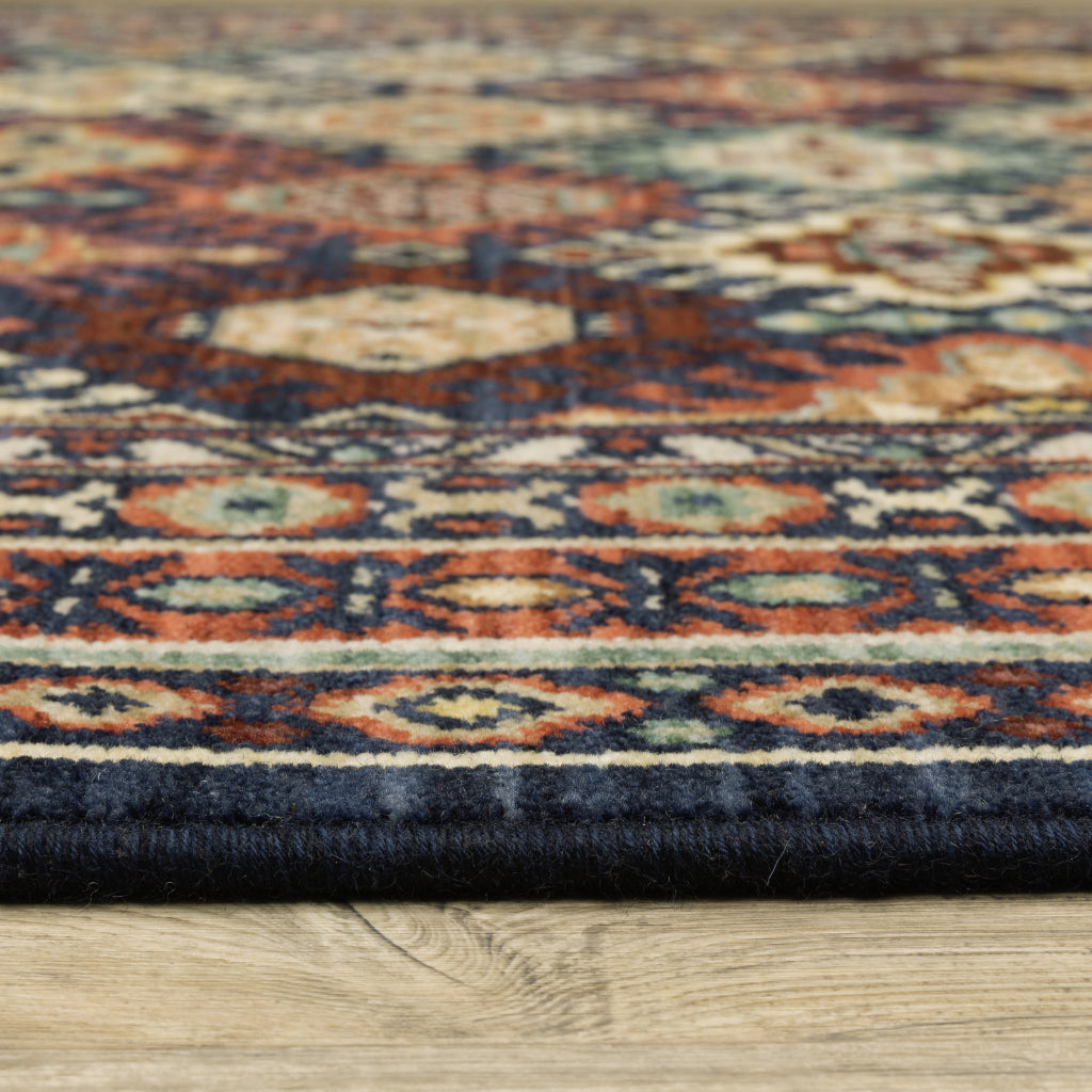 Oriental Weavers Lilihan 003B6 Multicolor Rectangle Indoor Area Rug - Soft &amp; Durable Low Pile Rug with Tribal Design
