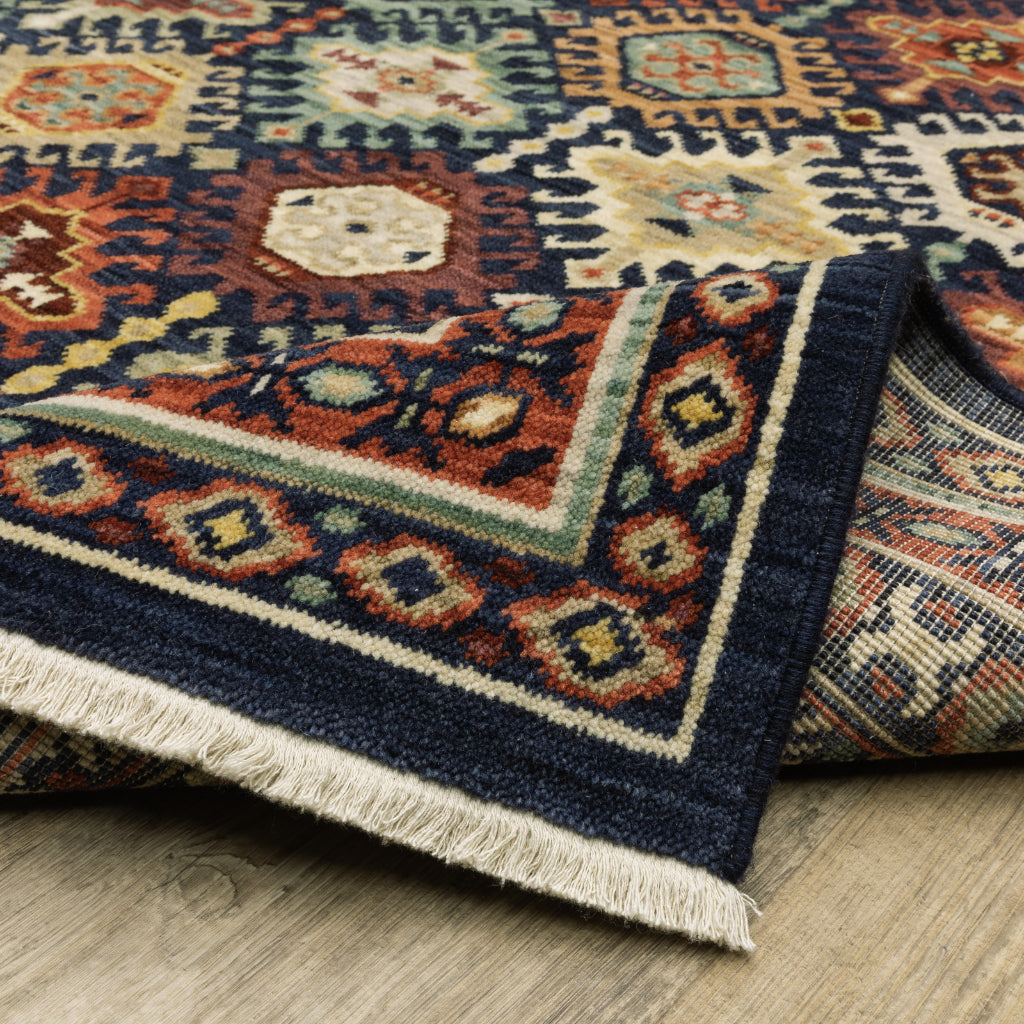 Oriental Weavers Lilihan 003B6 Multicolor Rectangle Indoor Area Rug - Soft &amp; Durable Low Pile Rug with Tribal Design