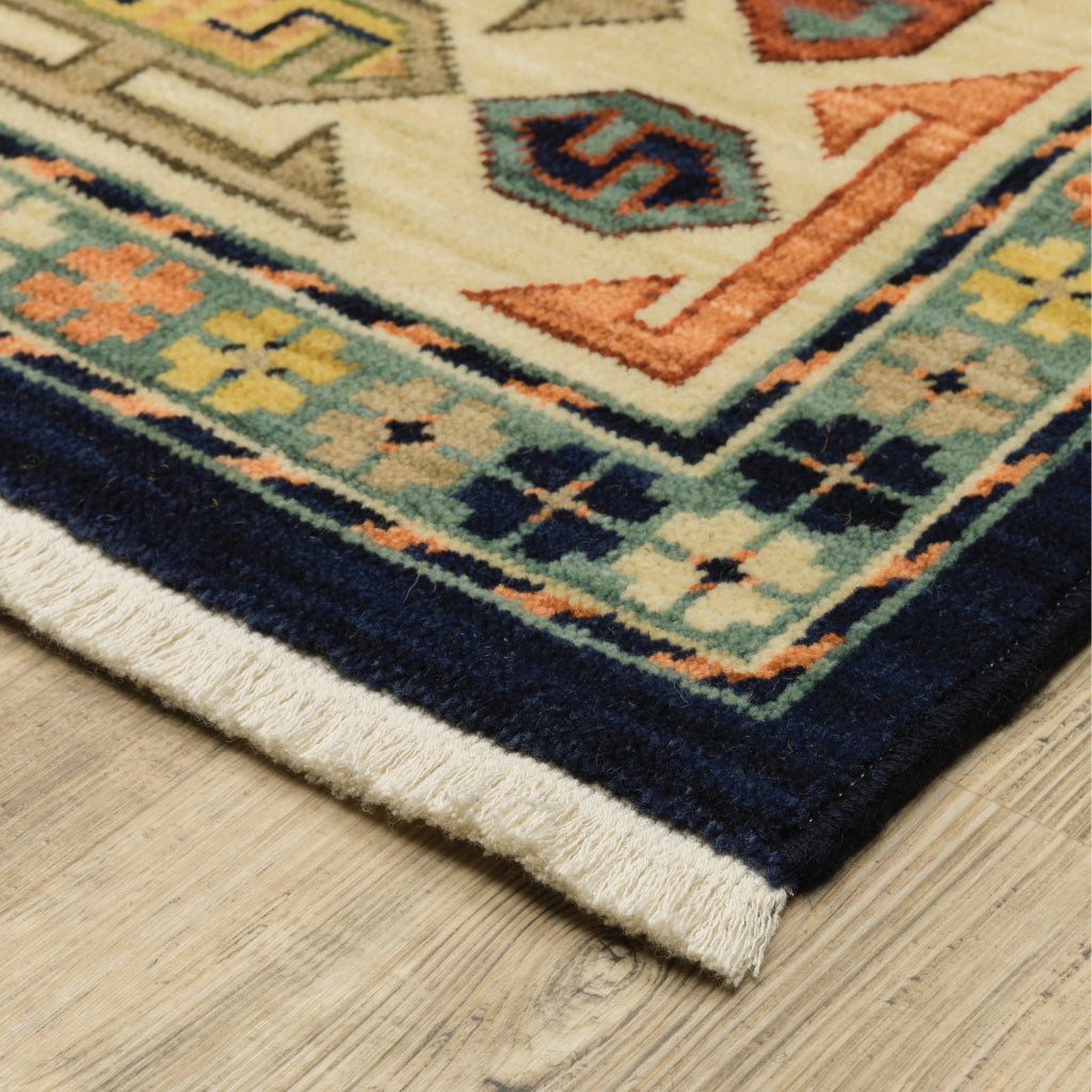 Oriental Weavers Lilihan 041H6 Multicolor Rectangle Indoor Area Rug - Soft &amp; Durable Low Pile Rug with Medallion Design