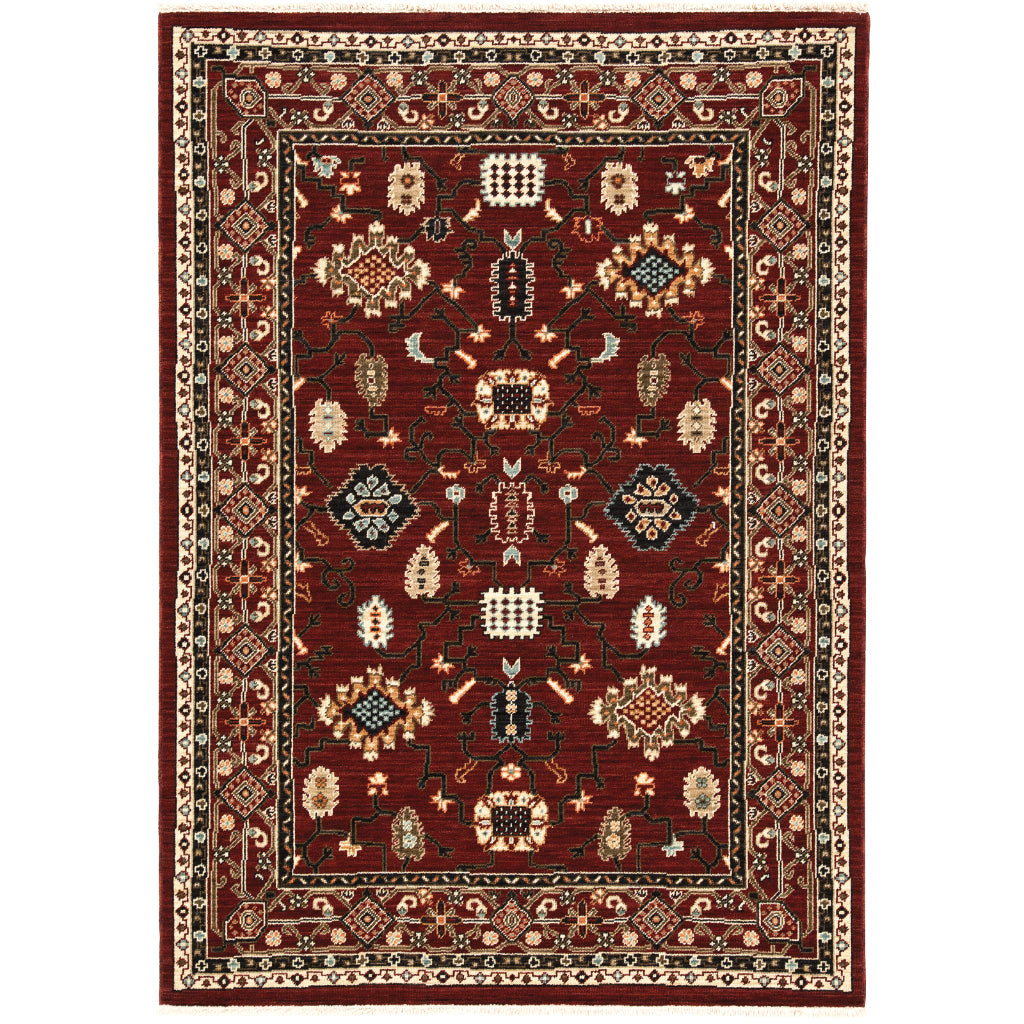 Oriental Weavers Lilihan 043S6 Multicolor Rectangle Indoor Area Rug - Soft &amp; Durable Low Pile Rug with Oriental Design