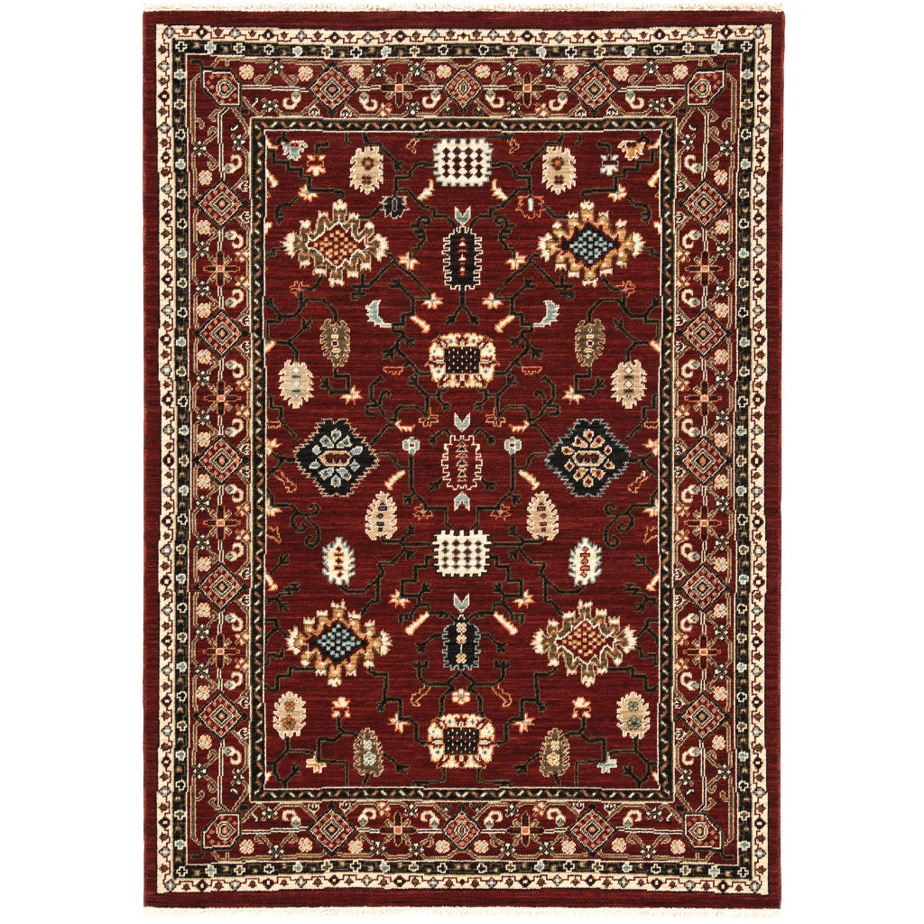 Oriental Weavers Lilihan 043S6 Multicolor Rectangle Indoor Area Rug - Soft & Durable Low Pile Rug with Oriental Design-