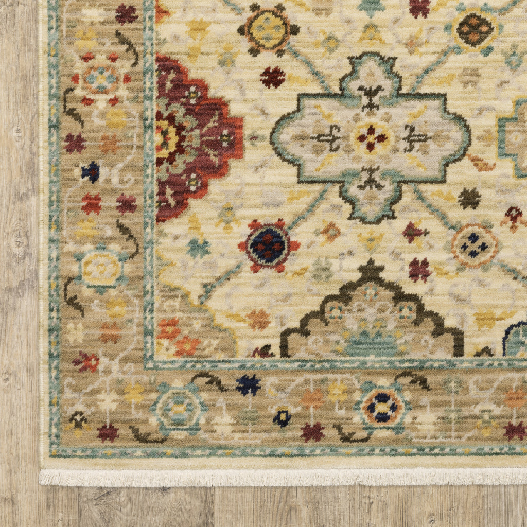 Oriental Weavers Lilihan 4601W Multicolor Rectangle Indoor Area Rug - Soft &amp; Durable Low Pile Rug with Oriental Design