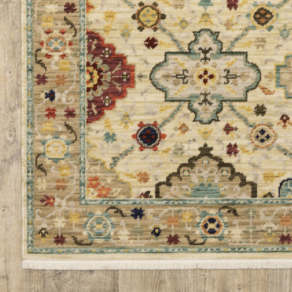 Oriental Weavers Lilihan 4601W Multicolor Rectangle Indoor Runner - Soft &amp; Durable Low Pile Rug with Oriental Design