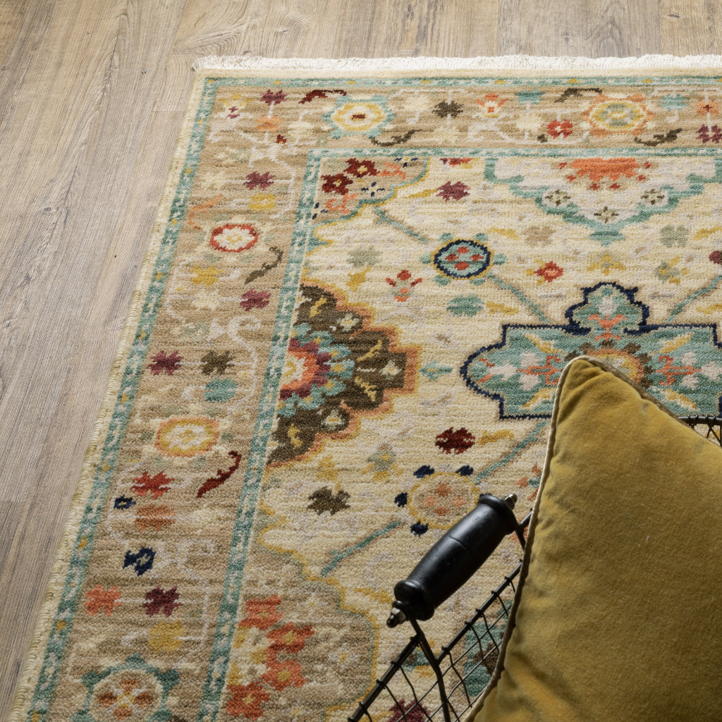 Oriental Weavers Lilihan 4601W Multicolor Rectangle Indoor Area Rug - Soft &amp; Durable Low Pile Rug with Oriental Design
