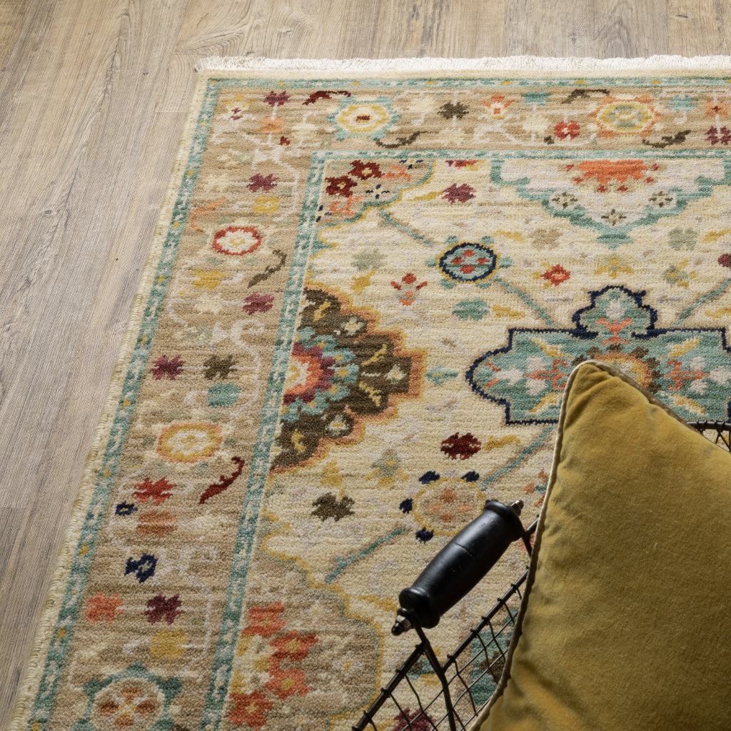 Oriental Weavers Lilihan 4601W Multicolor Rectangle Indoor Runner - Soft &amp; Durable Low Pile Rug with Oriental Design