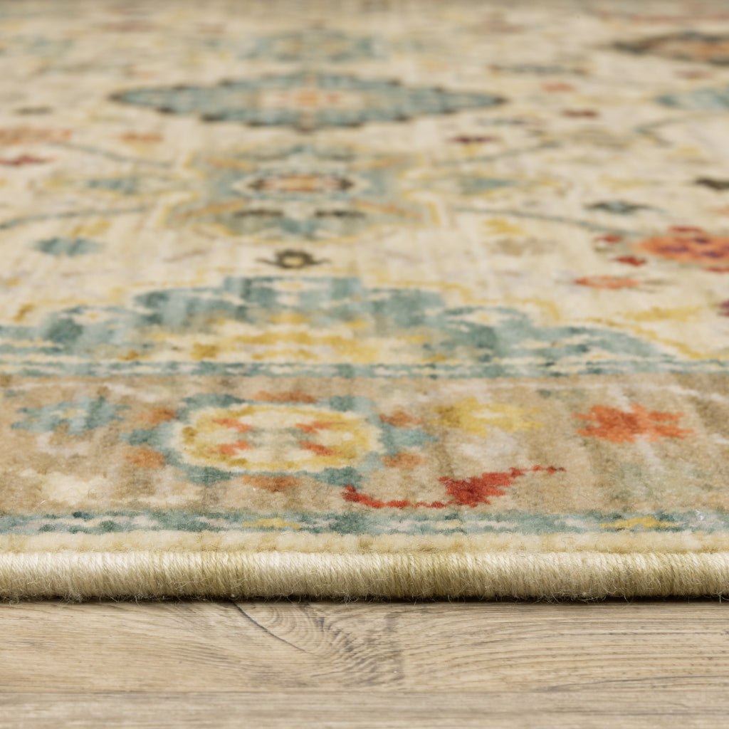 Oriental Weavers Lilihan 4601W Multicolor Rectangle Indoor Area Rug - Soft &amp; Durable Low Pile Rug with Oriental Design